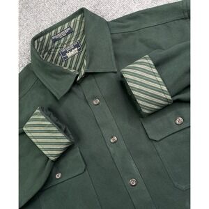 Vintage Levi's Jacket Shirt Shacket‎ Men's 2XL Green Lined Button Up Barn Coat